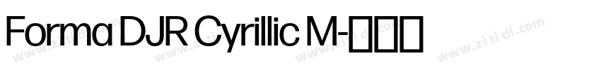 Forma DJR Cyrillic M字体转换